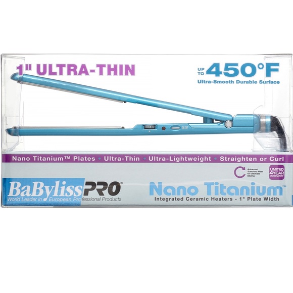 Babyliss PRO Nano Titanium 1” Flat Iron